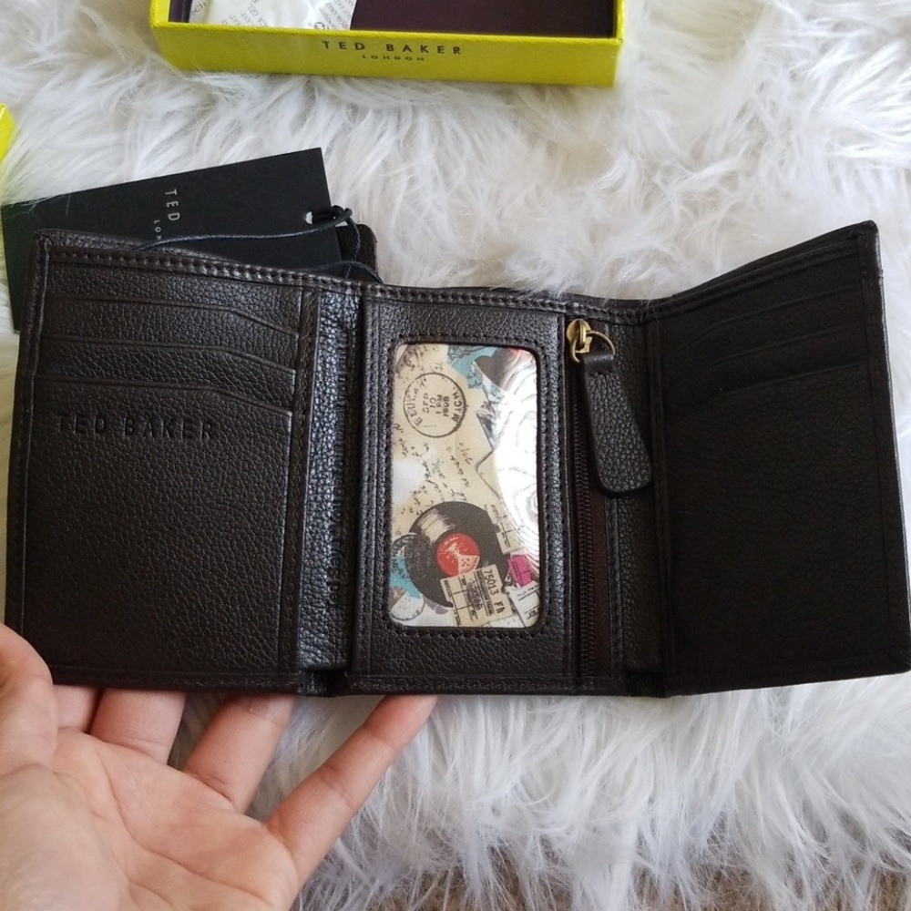 Ted Baker brown Tri Fold Men's Wallet.
